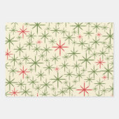 Meereeuwse moderne kerstpatronen inpakpapier vel (Voorkant)