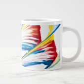 Meereizen 3 Wilde Gestreepte Abstracte Drinkbeker Grote Koffiekop (Rechts)
