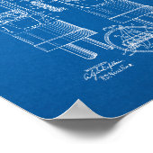 Meerelektrode vacuümbuisoctrooi - blauwdruk poster (Hoek)