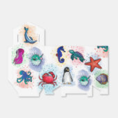 Meerestiere Party Bedankdoosjes (Uitgevouwen)