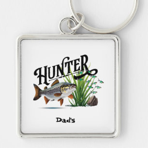 Meerforel Jacht Op Een Scholen Meun Keychain