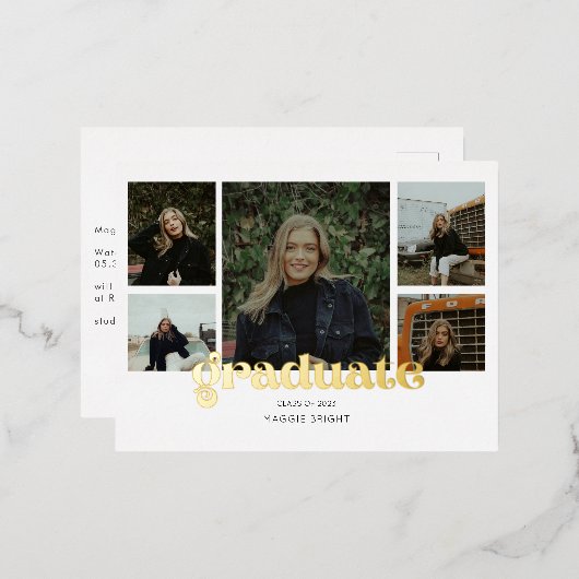 Meerfoto 2023 afstuderen aankondiging (Voorkant / Achterkant)