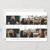 Meerfotografie Afstudeerder bekendmaking Magnetic Magnetische Uitnodiging (Voorkant)