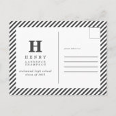 Meerfoto's afstuderen initiaal feestdagenkaart (Achterkant)