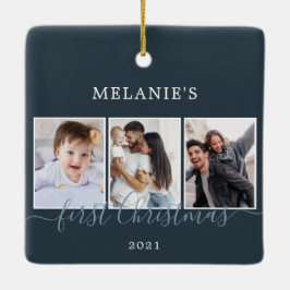 Meerfoto's eerste kerstkeramische Baby keramische  Keramisch Ornament
