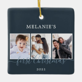 Meerfoto's eerste kerstkeramische Baby keramische  Keramisch Ornament