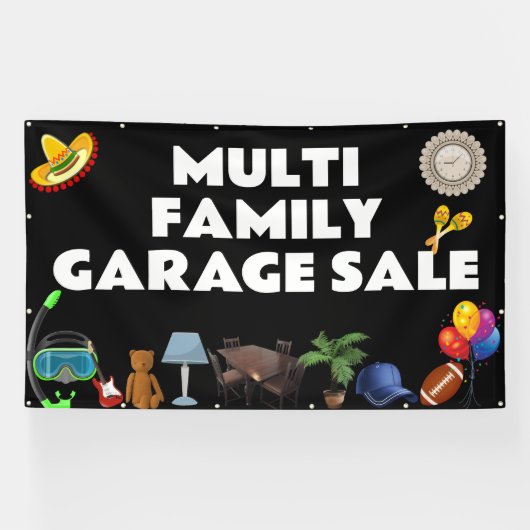 Meergezinswinkelbanner Garage Spandoek (Horizontaal)