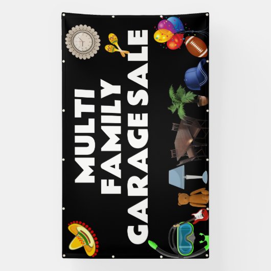 Meergezinswinkelbanner Garage Spandoek (Verticaal)