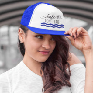 Meerhaar, het kan me niet schelen, golven, varen trucker pet