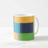 Meerhoekige abstracte collage koffiemok (Voorkant rechts)