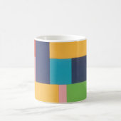 Meerhoekige abstracte collage koffiemok (Center)
