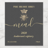 Meerhoningraatmeel Wijn Etiket (Enkel label)