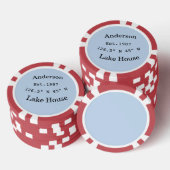 Meerhuis ets. Datum jaar aangepaste coördinaten to Poker Chips (Opstapeling)