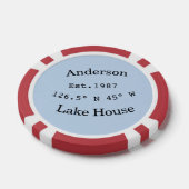 Meerhuis ets. Datum jaar aangepaste coördinaten to Poker Chips (Enkel)