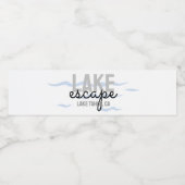 Meerhuis Huur Welkomstcadeau - Waterfles Etiket (Enkel label)