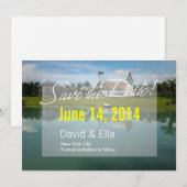 Meerhuis met Steiger Save the Date Aankondiging (Voorkant / Achterkant)