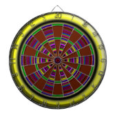 Meerhuiskleurig dartboard met metalen kooi dartbord (Voorkant)
