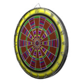 Meerhuiskleurig dartboard met metalen kooi dartbord (Voorkant Rechts)