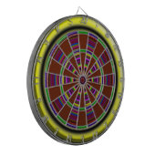 Meerhuiskleurig dartboard met metalen kooi dartbord (Voorkant Links)