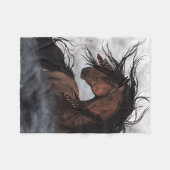 Meerhuispaard door Bihrle Blanket Fleece Deken (Voorkant (Horizontaal))