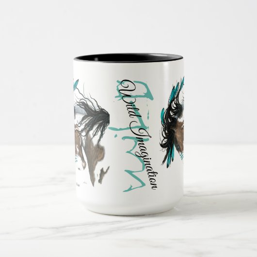 Meerhuispaard door Bihrle Wild Imagination Mok (Midden)