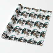 Meerhuispaard door Bihrle Wrapping Paper Cadeaupapier (Uitgerold)