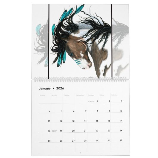 Meerhuispaarden De kunst van AmyLyn Bihrle Calenda Kalender (Jan 2026)