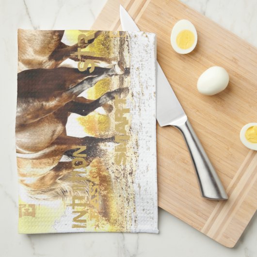 Meerhuispaarden Kitchen Towel Theedoek (Quarter Fold)