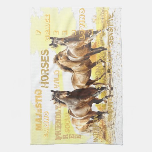 Meerhuispaarden Kitchen Towel Theedoek (Verticaal)