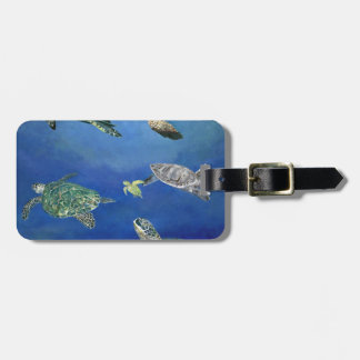 Meerhuisschildpadden voor Zee Bagagelabel