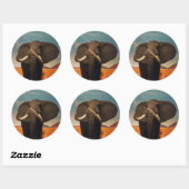 Meerhuisstatus Ronde Sticker (Vel)