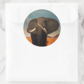 Meerhuisstatus Ronde Sticker (Tas)