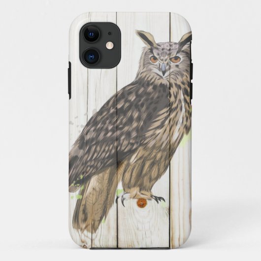 Meerhuisuil op verfspatters voor gevlekte houten p Case-Mate iPhone case (Achterkant)