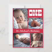 Meerjarig rood één dag Lijst Kaart (Voorkant)