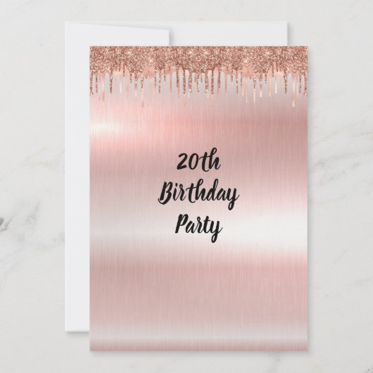 Meerjarig roos goud - uitnodiging (Achterkant)