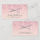 Meerjarig roos goudhaar en keukenschaar  visitekaartje (Voorkant / Achterkant)