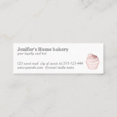 Meerjarig roos goudhandcakkerbroeken mini visitekaartje (Achterkant)