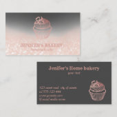 Meerjarig roos goudhandcakkerbroeken visitekaartje (Voorkant / Achterkant)