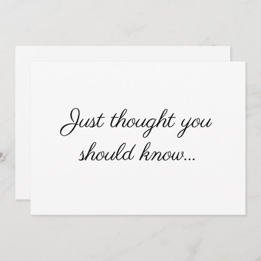 Meerjarige aankondiging zwangerschap met minimale  (Voorkant / Achterkant)