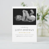 Meerjarige Baby-aanmaningskaart Aankondiging (Staand voorkant)