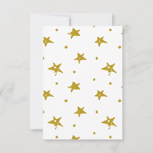 Meerjarige Baby-aanmaningskaart Aankondiging (Achterkant)