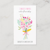 Meerjarige bloemen waterverf bloesem visitekaartje (Voorkant)