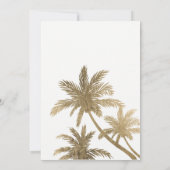 Meerjarige bruine palmbomen kaart (Achterkant)