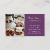 Meerjarige dessertcake bakkerij visitekaartje (Voorkant)