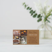 Meerjarige dessertcake bakkerij visitekaartje (Staand voorkant)