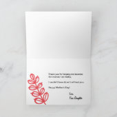 Meerjarige Floral-Moederdag Kaart (Binnen)