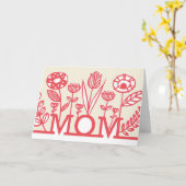 Meerjarige Floral-Moederdag Kaart (Gele Bloem)