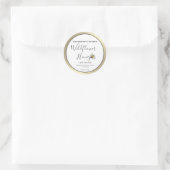 Meerjarige haringhoningbijenkar ronde sticker (Tas)