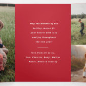 Meerjarige kerstfoto's met brede vakantie drieluik kaart (Binnenkant midden)