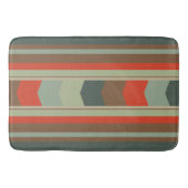 Meerjarige moderne groenen en sinaasappel badmat (Voorkant)